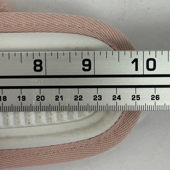 NEW Nordstrom Faux Fur Plush Slippers Pink Criss Cross Size Small Two Toned Shoe - Picture 11 of 13